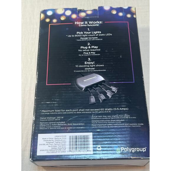 NWT Illuminations LED Light Wizard $ Ports Plug And Play Show 8000 Lights Remote - Picture 3 of 4